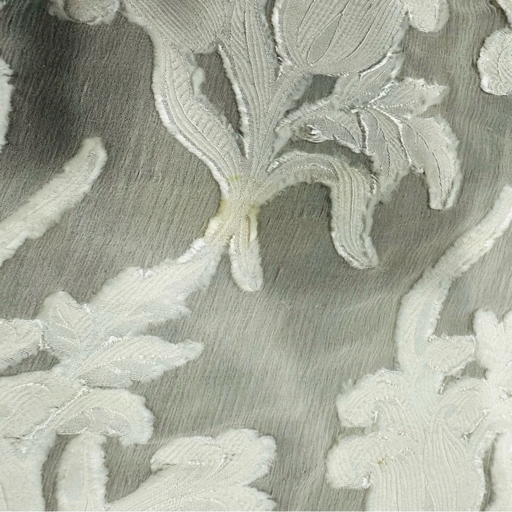 Henri Bendel White Sheer Lace Floral Scarf Wrap Shawl